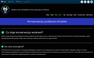 Konserwacja podwozia w Krakowie