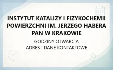Instytut Katalizy i Fizykochemii Powierzchni im. Jerzego Habera PAN w Krakowie - kontakt, adres, dział techniczny