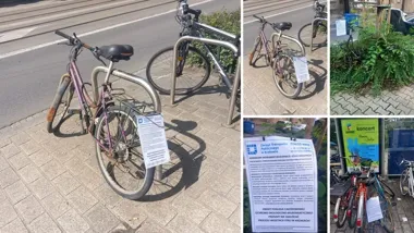 Porzucone rowery zajmują stojaki w centrum. Krakowska procedura trwa miesiącami